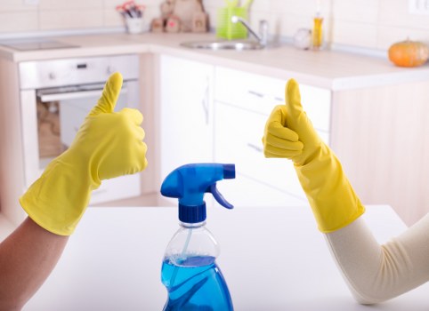 Professional house cleaning in a W9 home interior