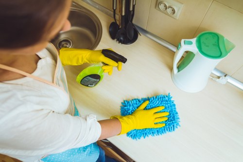 Deep cleaning in W9 with detailed kitchen surface cleaning