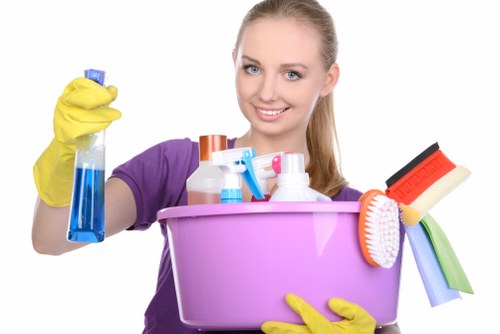 Deep carpet cleaning equipment being used in a W9 property