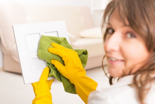 Team reviewing a carpet cleaning risk assessment checklist